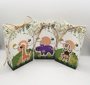 Safari Animal Paper Gift Bag with String