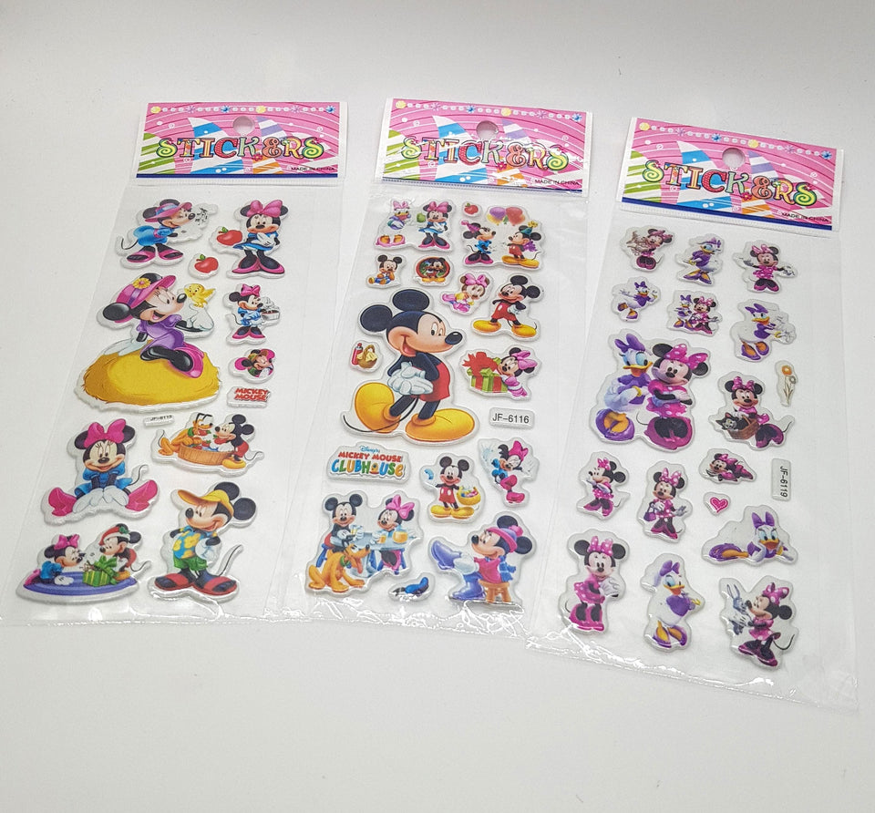 Mickey and Minnie Mouse Sticker Sheet