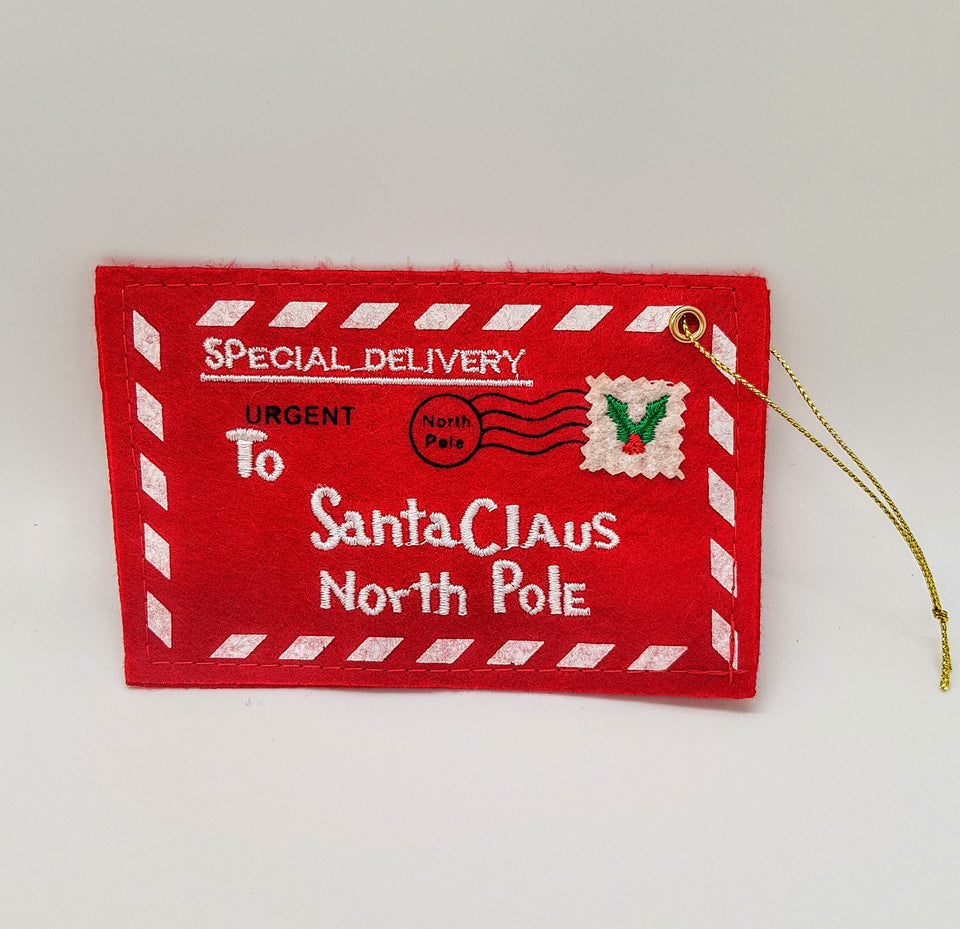 Letter to Santa Envelope Christmas Tree Decoration